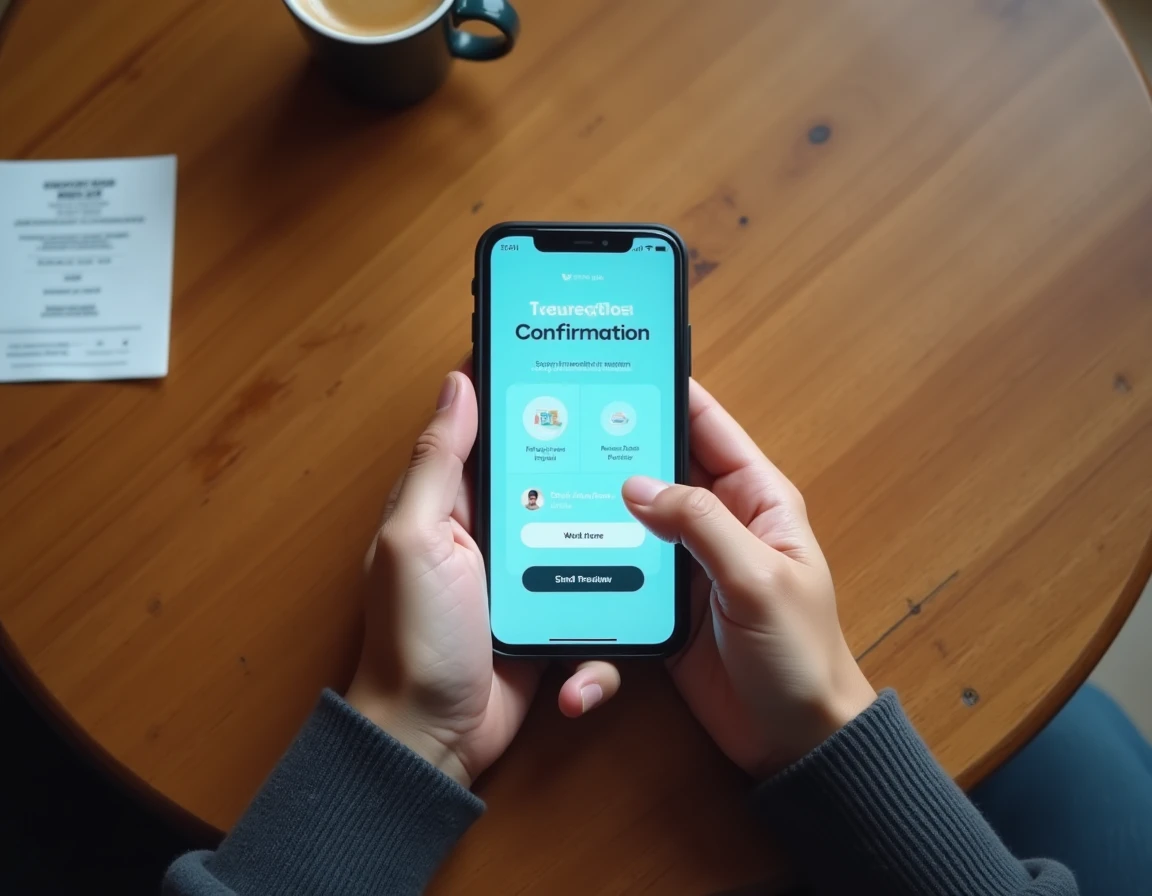 Gros plan sur un smartphone affichant une page de transaction lors d'une tentative d'annulation d'achat sur Le Bon Coin